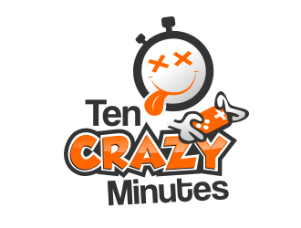 Crazy Logo - Ten Crazy Minutes logo design - 48HoursLogo.com