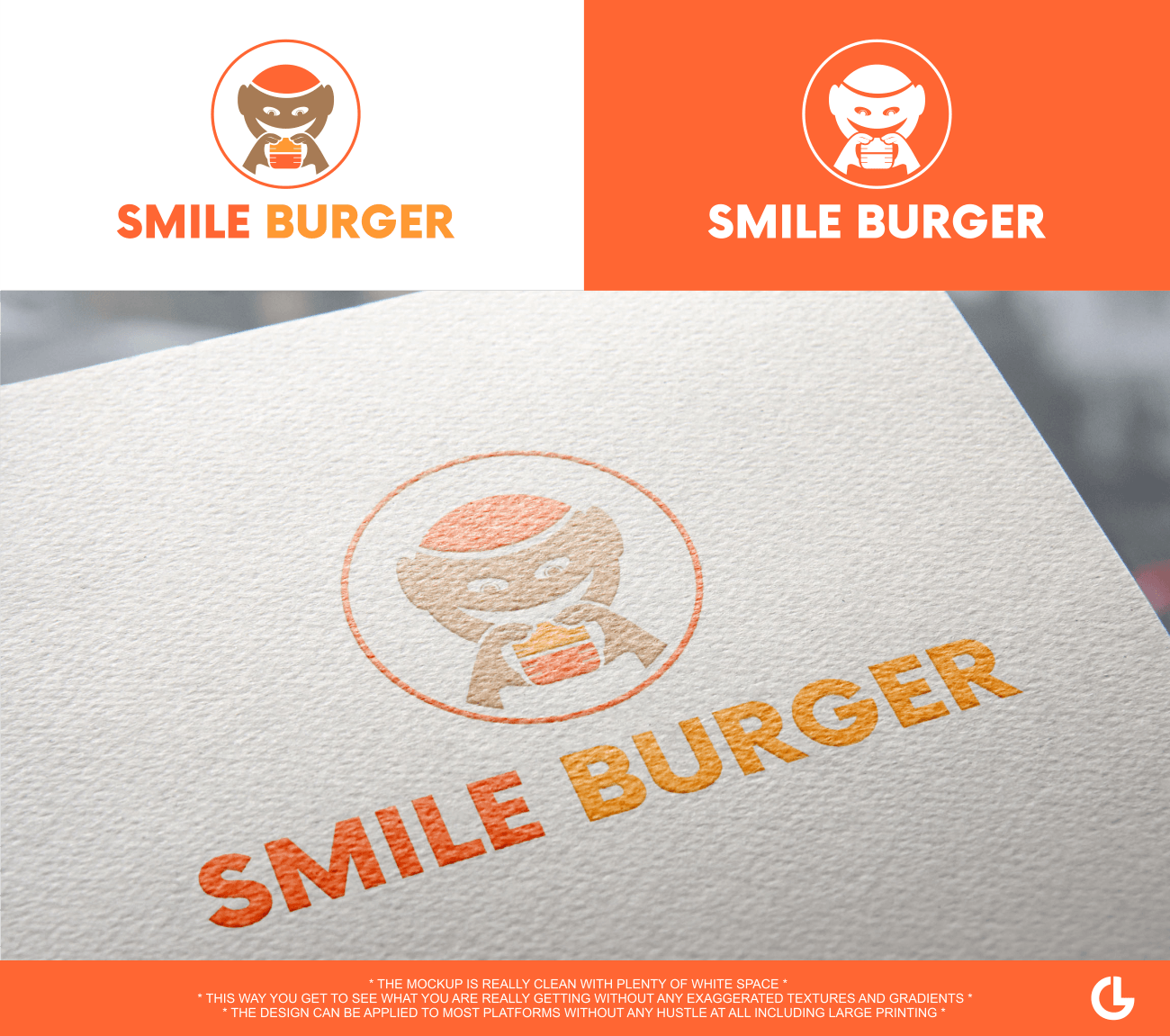 Most Popular Store Logo - Upmarket, Elegant, Food Store Logo Design for Smile Burger by L.G