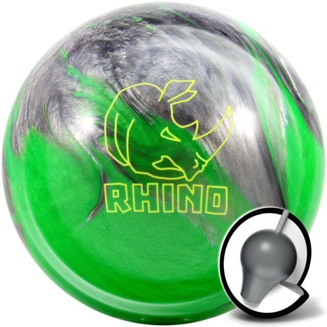 Green and Silver Sphere Logo - Bowling Ball Brunswick ICK Rhino Green Silver Pearl 10-16 Lbs ...