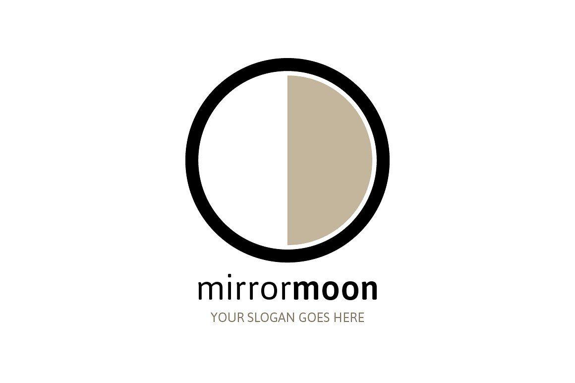 Mirror Logo - Mirror Moon Logo ~ Logo Templates ~ Creative Market