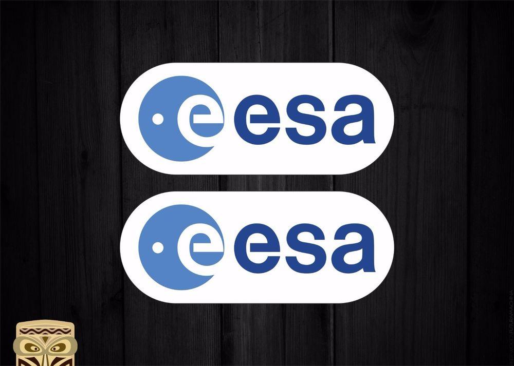 European Space Agency Logo - STICKER STICKER AUTOCOLLANT AUFKLEBERKIT ESA LOGO EUROPEAN SPACE ...