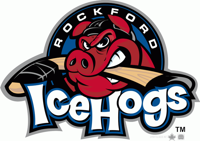 AHL Logo - Rockford IceHogs Primary Logo - American Hockey League (AHL) - Chris ...