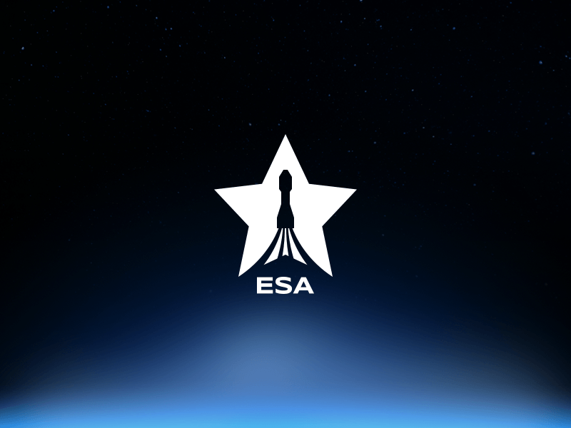European Space Agency Logo - European Space Agency by Alexandru Antihi | Dribbble | Dribbble