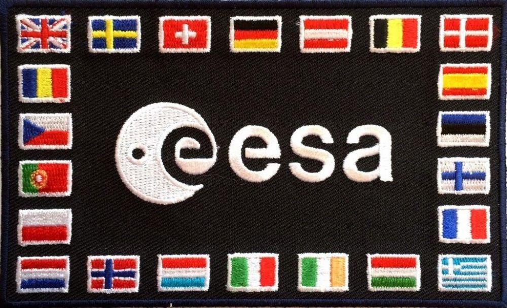 European Space Agency Logo - ESA European Space Agency National Flags Patch 22 flags