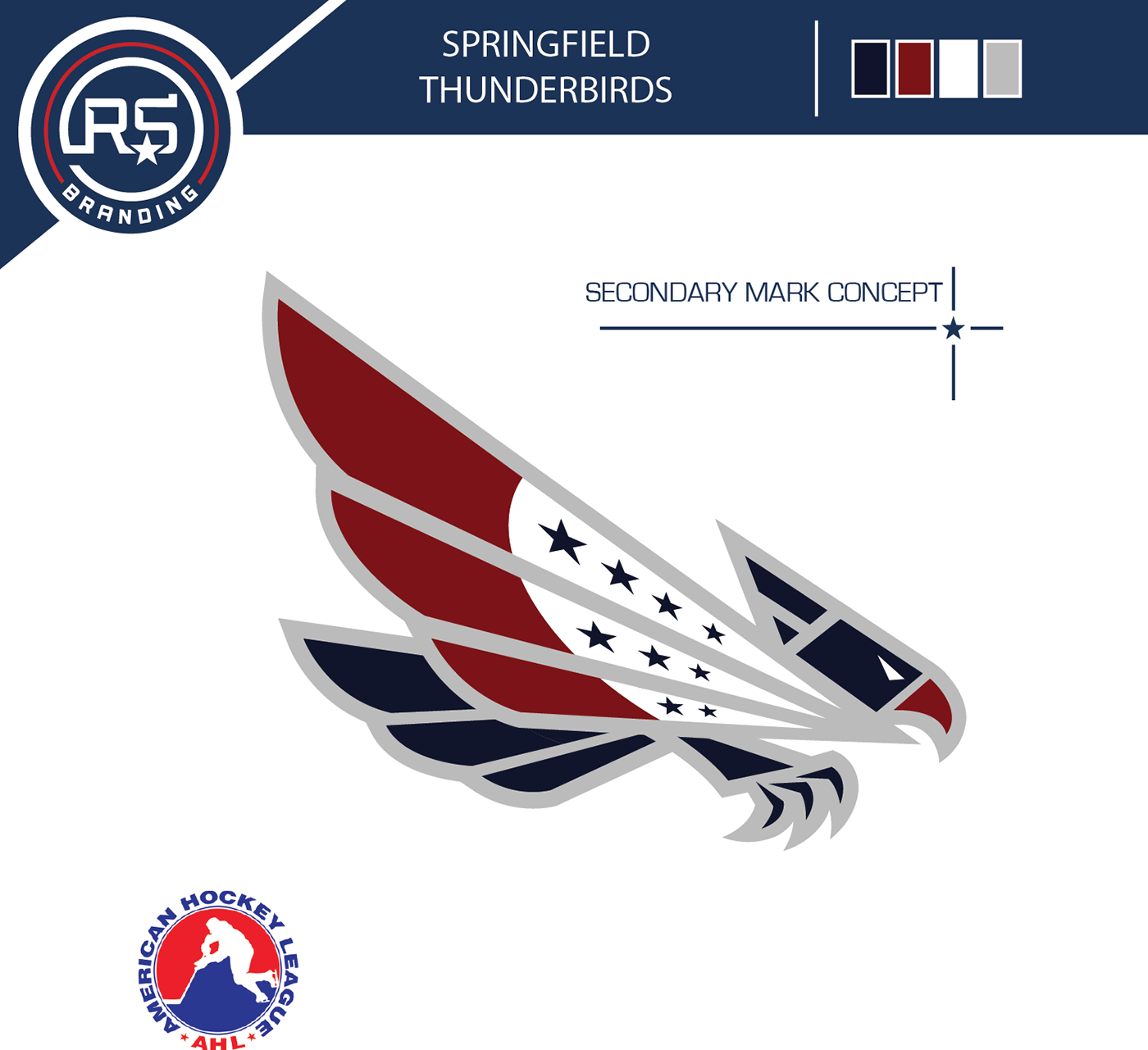 AHL Logo - AHL Springfield Thunderbirds Logo Concept on Behance