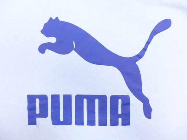 Blue Puma Logo - RUSHOUT: Old clothes T-shirt Puma puma logo light blue large size ...