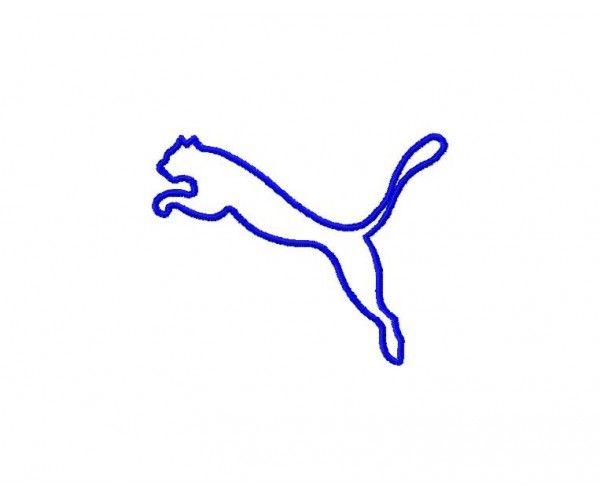 Blue Puma Logo - Puma Logos package Machine Embroidery Design for instant download