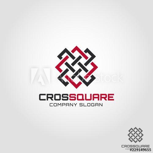 Cross in Square Logo - Abstract Cross Square Logo template - Buy this stock vector and ...