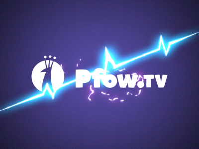 Blue Hand TV Logo - Pfow.TV // logo, branding