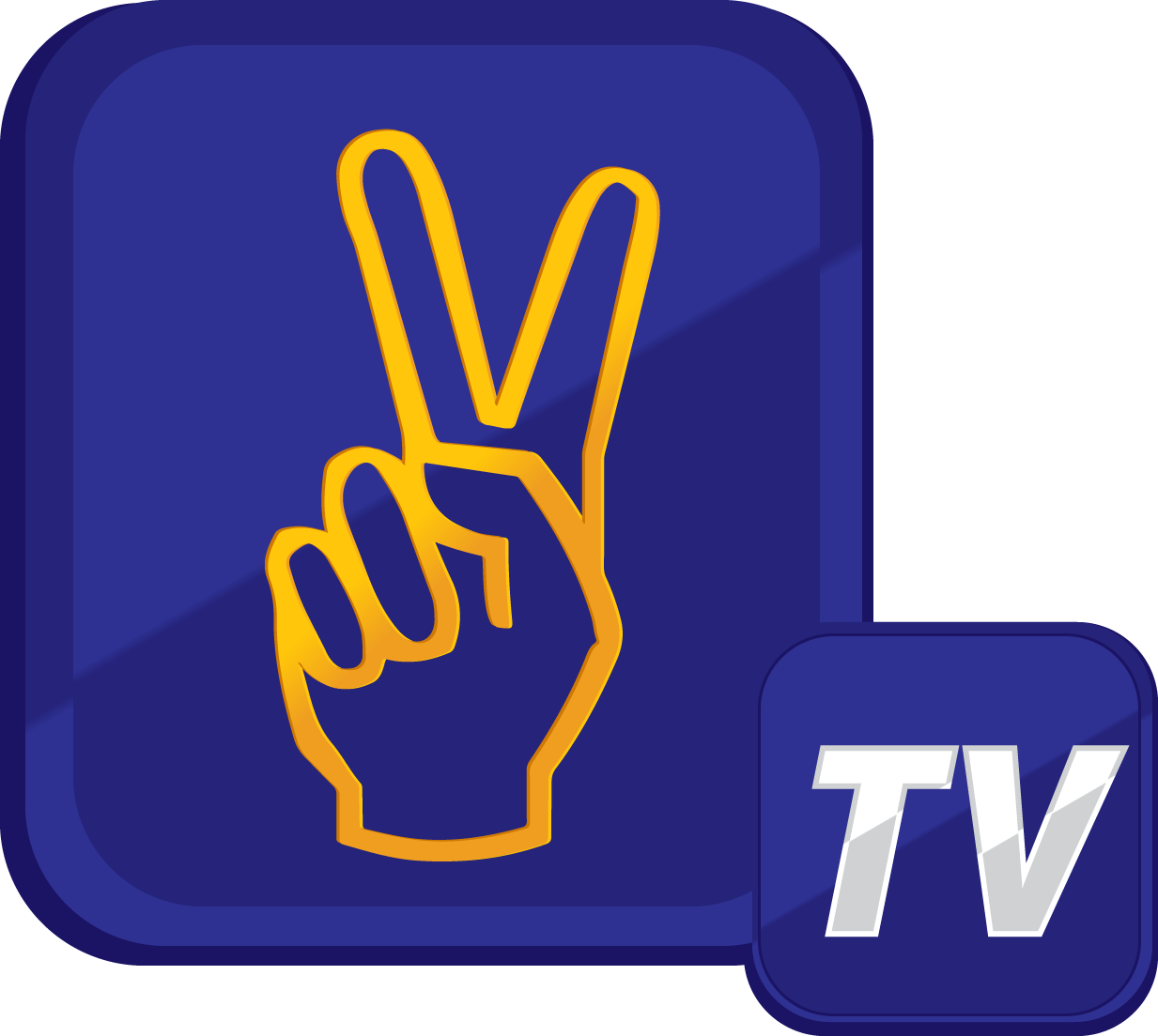 Blue Hand TV Logo - Vettri TV : The 1st Visual Radio in Asia