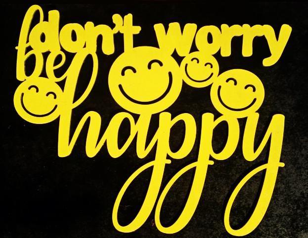 Yellow Tilted Square Logo - Dont Worry Be Happy Wall ArtDont Worry Be Happy Wall ArtDont Worry ...