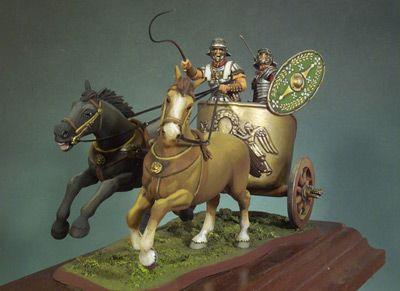 Roman War Horse Logo - Michigan Toy Soldier Company : Andrea Miniatures - Roman War Chariot