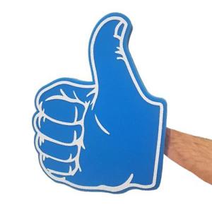 Blue Hand TV Logo - THUMBS UP THUMBS DOWN BLUE BIG FOAM HAND - TV AUDIENCE LARGE ...
