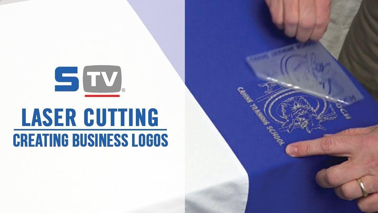 Blue Hand TV Logo - How to Create Business Logos with a Laser Cutter - YouTube