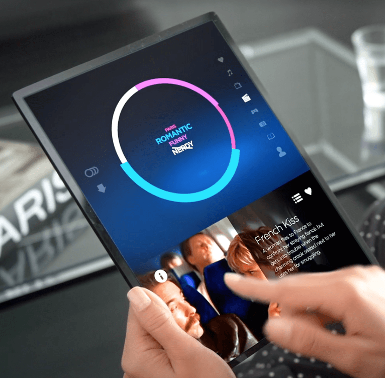 Blue Hand TV Logo - Samsung Future Of TV