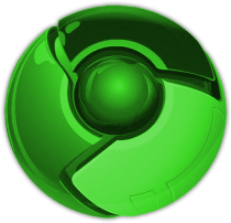 Chrome and Green Logo - Google Chrome Logo Collection: Google Chrome Green Logos