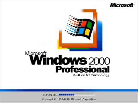 Windows 2000 Professional Logo - Windows 2000 Professional Logo 2000-2010 - YouTube