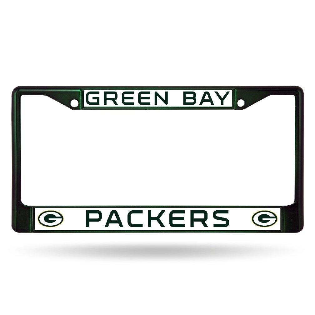 Chrome and Green Logo - NFL Packers Chrome Frame, Green, 15 x 8