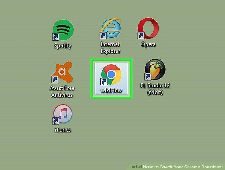 Chrome and Green Logo - How to Check Your Chrome Downloads: 4 Steps (with Picture)