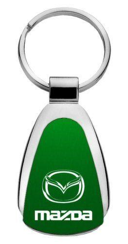 Chrome and Green Logo - Amazon.com: Genuine Mazda Aqua Green Logo Metal Chrome Tear Drop Key ...