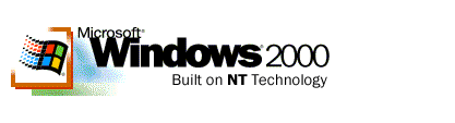 Windows 2000 Professional Logo - Welcome to the Windows 2000 SP4 Advanced Server, Server ...