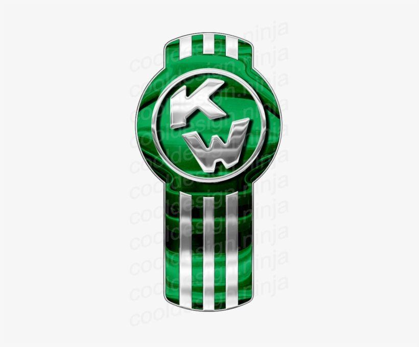Chrome and Green Logo - 3-pack Green/chrome Kenworth Emblem Skins - Logo Kenworth ...