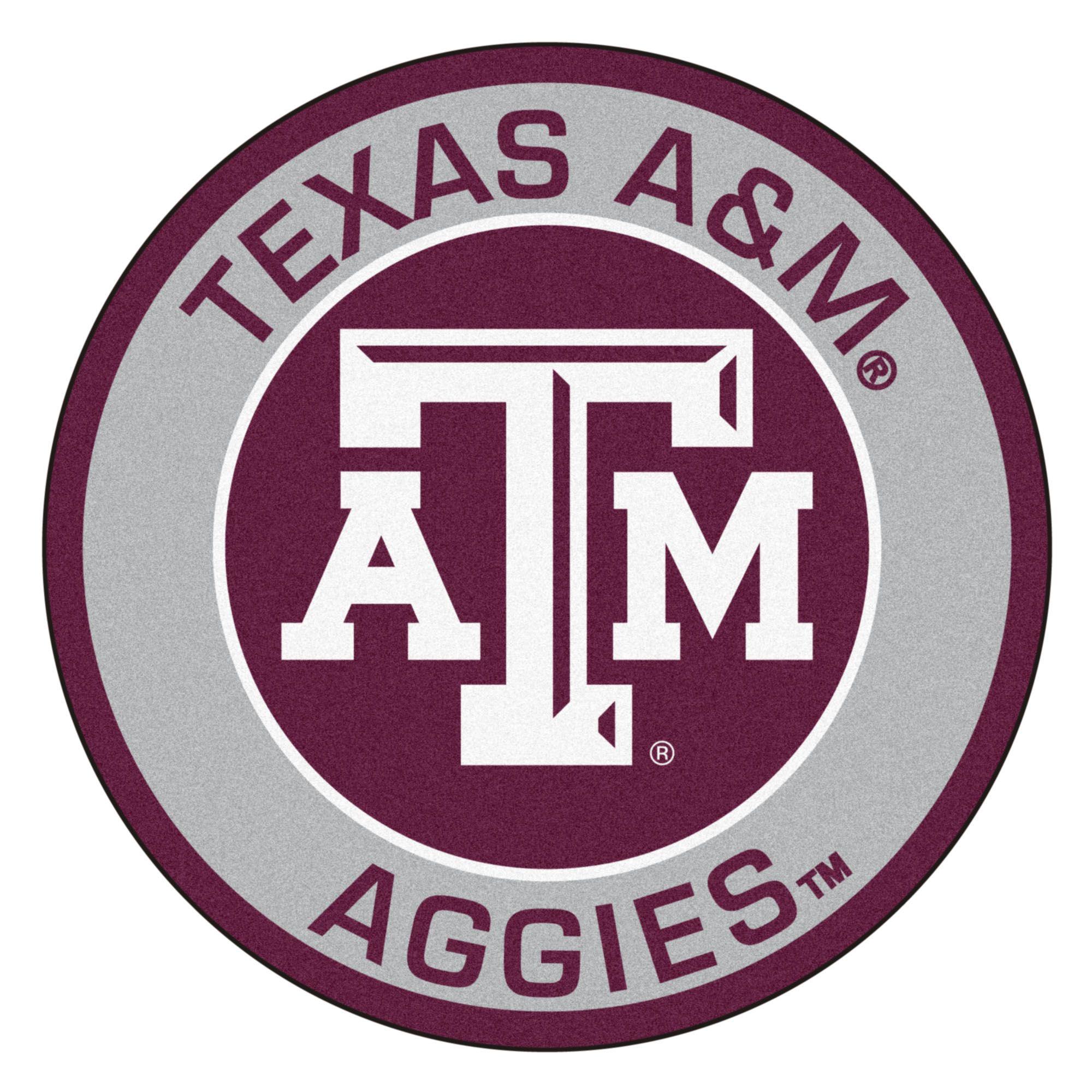 Aggies Logo - Texas A&M University A&M Aggies Logo Roundel Mat