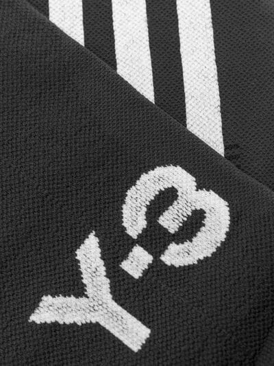 White with Three Stripes Logo - Y-3 black Cotton three stripes socks| Stefaniamode.com