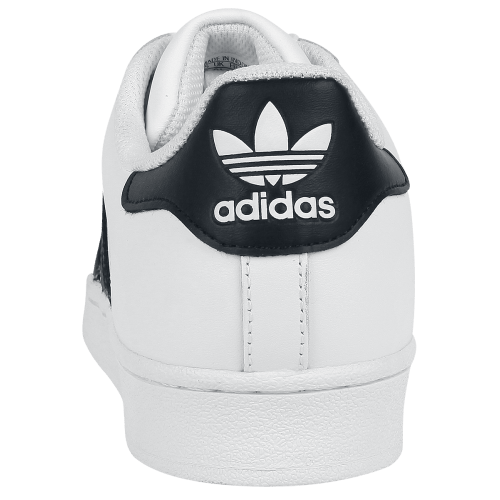 White with Three Stripes Logo - Superstar Men Sneakers white-black leather Adidas Three Stripes ...