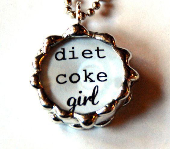 Diet Coke Circle Logo - 1 Inch Beveled Circle Soldered Charm Pendant with Diet Coke Girl and ...