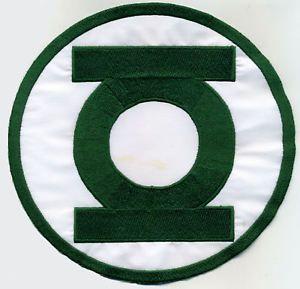 8 Green Logo - Large 8 Green Lantern Corps Classic Style Embroidered Iron On Patch