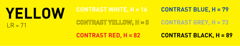 Text On Yellow Red Logo - Signs and color contrast - /designworkplan wayfinding design studio