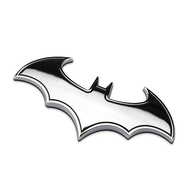 Auto Car Logo - Chrome Metal Badge Emblem Batman 3D Tail Decals Auto Car Motorcycle