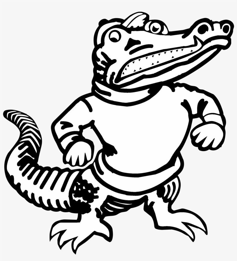 Black and White Gator Logo - Amphibian Clipart Florida Gator - Black And White Florida Gators ...