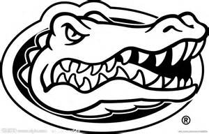 Black and White Gator Logo - Florida Gator Logo Coloring Pages | Coloring Pages