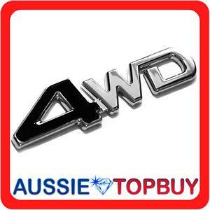 Chrome Bags Logo - New 3D 4WD Chrome Car Badge Emblem Sticker Logo Sign Auto Self