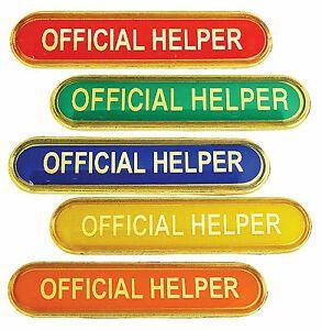 Yellow-Orange and Blue Logo - Official Helper Bar School Badges Red, Green, Blue, Yellow, Orange ...