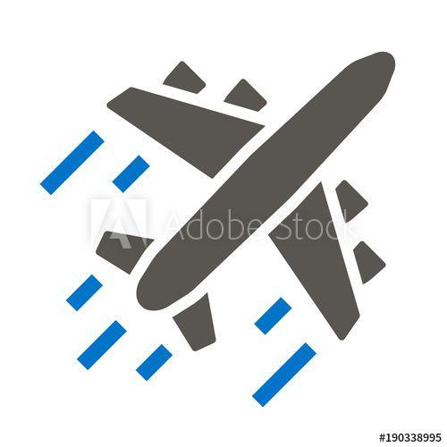 Flying Aircraft Logo - Airplane Icon Vector. Flying Aircraft Illustration. Air ...