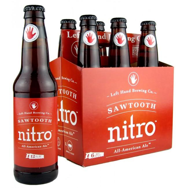 Sawtooth Beer Logo - Left Hand Nitro Sawtooth Ale