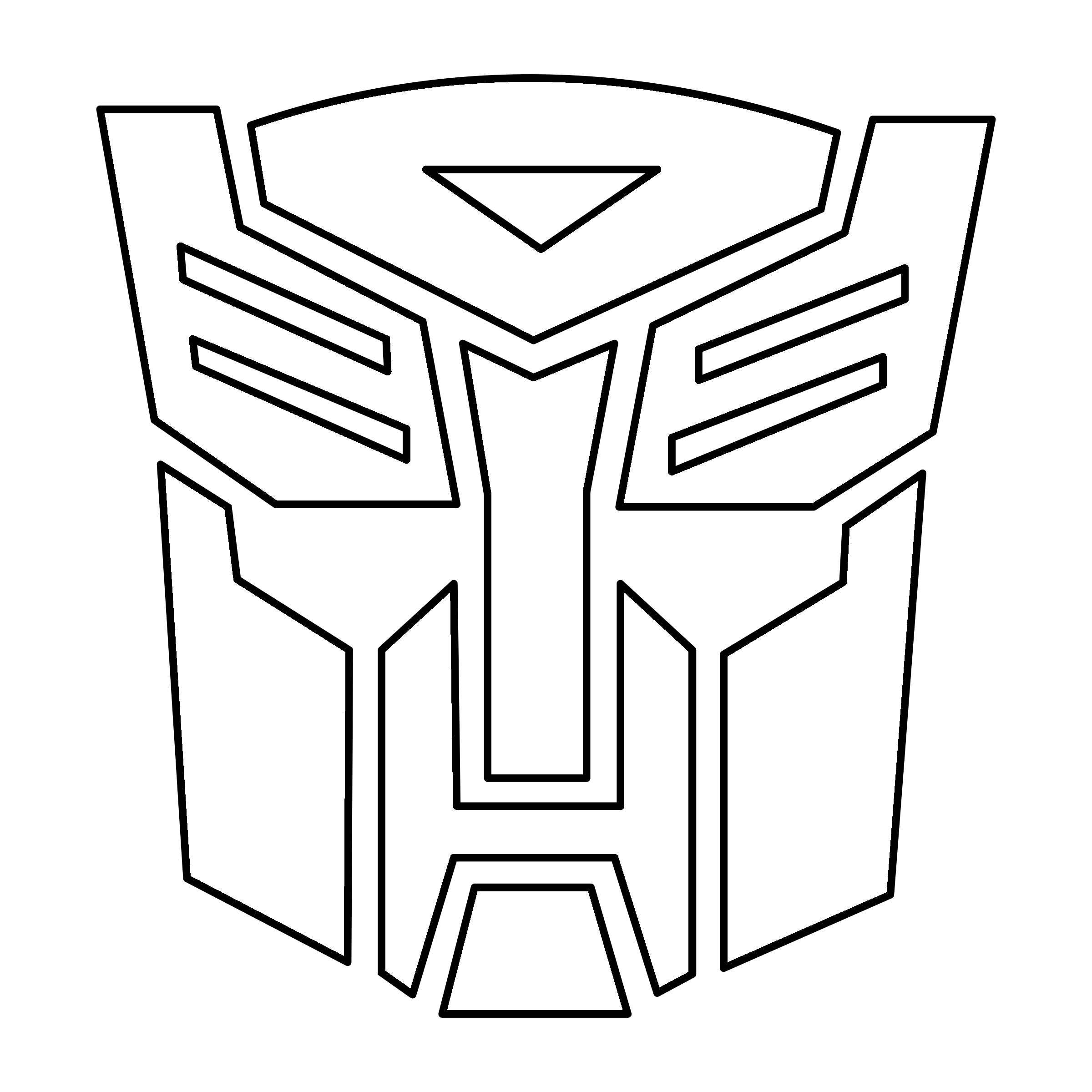 Transformers Black and White Logo - Transformers Autobot Logo PNG Transparent & SVG Vector - Freebie Supply