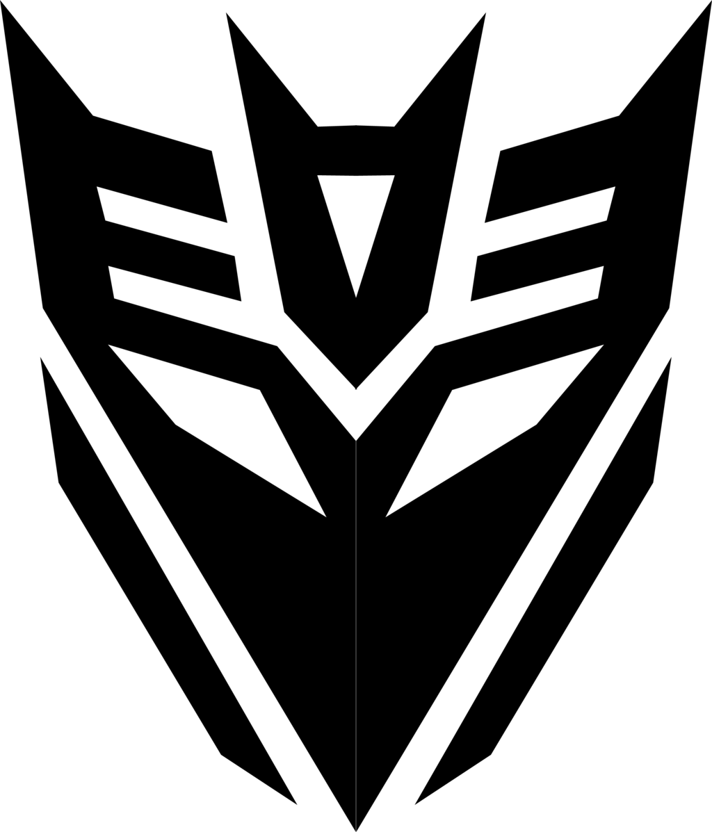 Transformers Black and White Logo - Transformers Logo Outline - 19563 - TransparentPNG