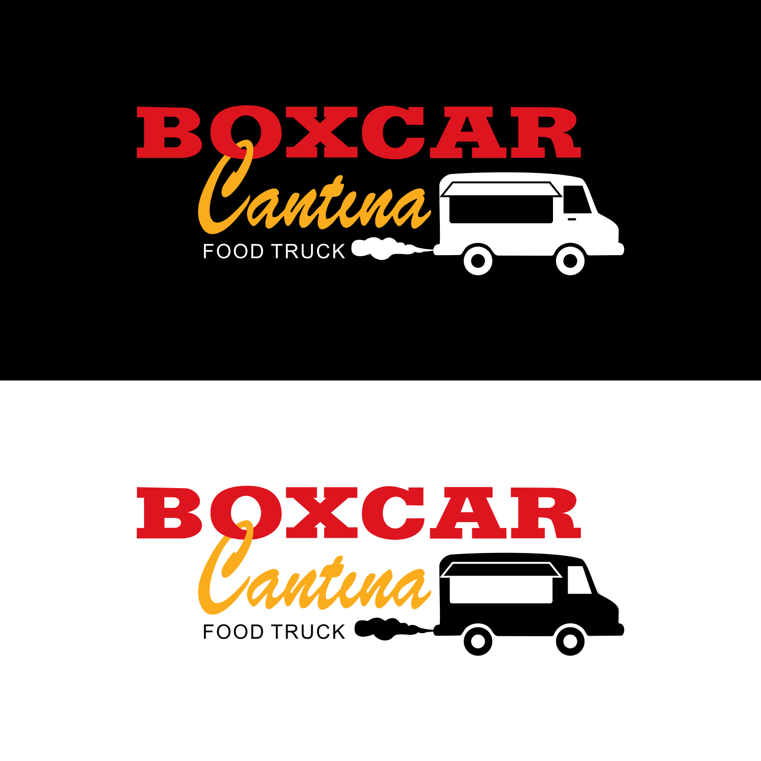 Food Truck Company Logo - Elegant, Playful Logo Design for Boxcar Cantina Food Truck