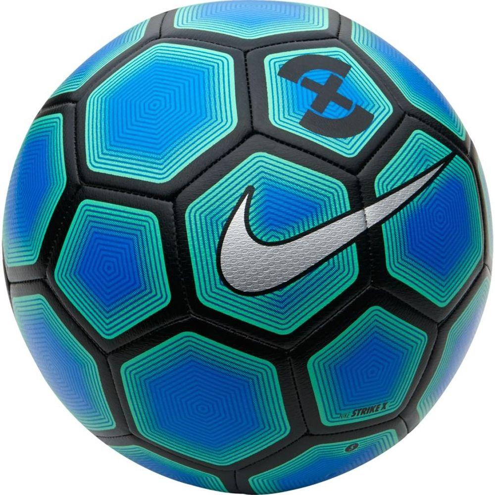 Green with Silver Ball Logo - Nike FootballX Strike Soccer Ball (Photo Blue/Electric Green/Silver ...
