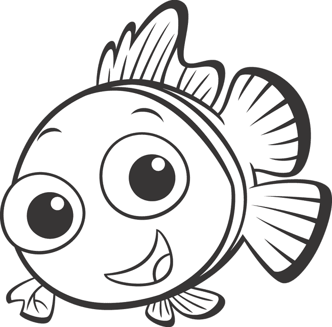Finding Nemo Black and White Logo - Nemo Black And White | Brooke's 4th Birthday | Nemo coloring pages ...