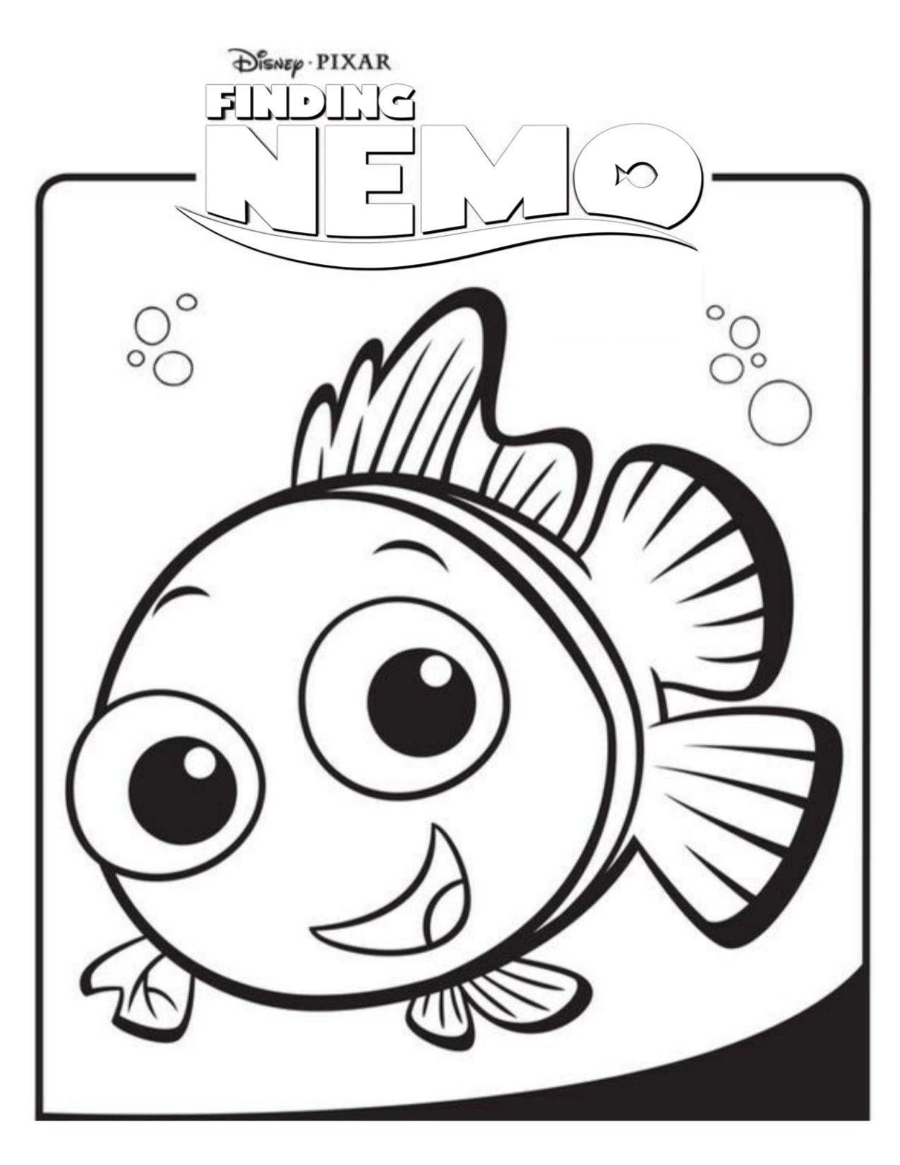 Finding Nemo Black and White Logo - Finding Nemo: White Logo | Disney Coloring Pages: Movie Covers ...
