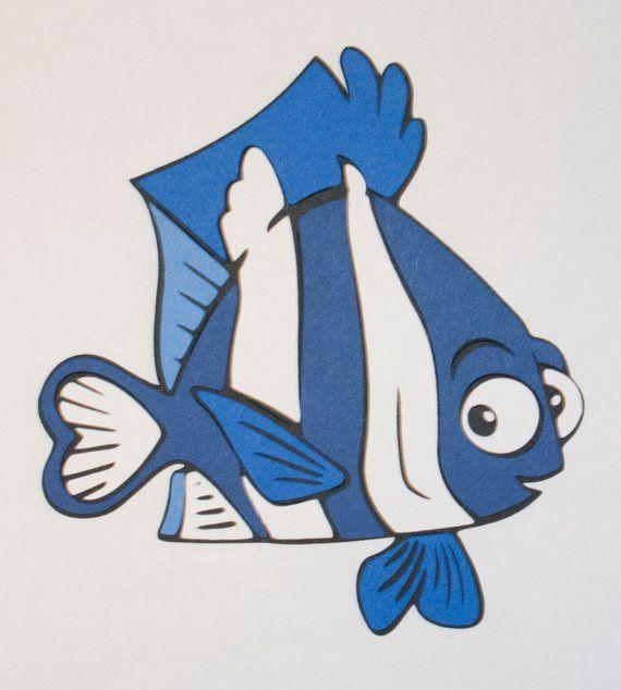 Finding Nemo Black and White Logo - Deb black & white humbug Die Cut Finding Nemo Best of | Etsy