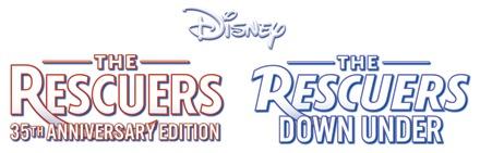 The Rescuers Down Under Logo - Disney Classics Old And New Now On Blu Ray Combo Packs