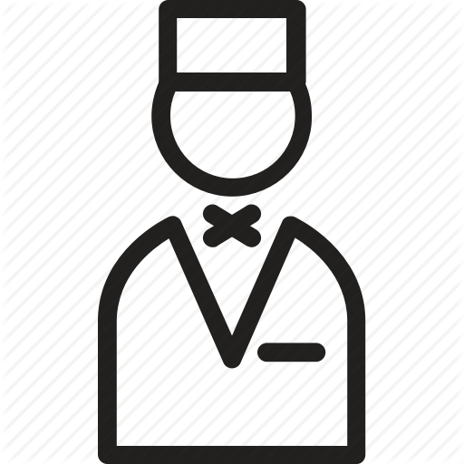 Food Server Logo - Food server, food service, male waiter, waiter, waiter line, waiting