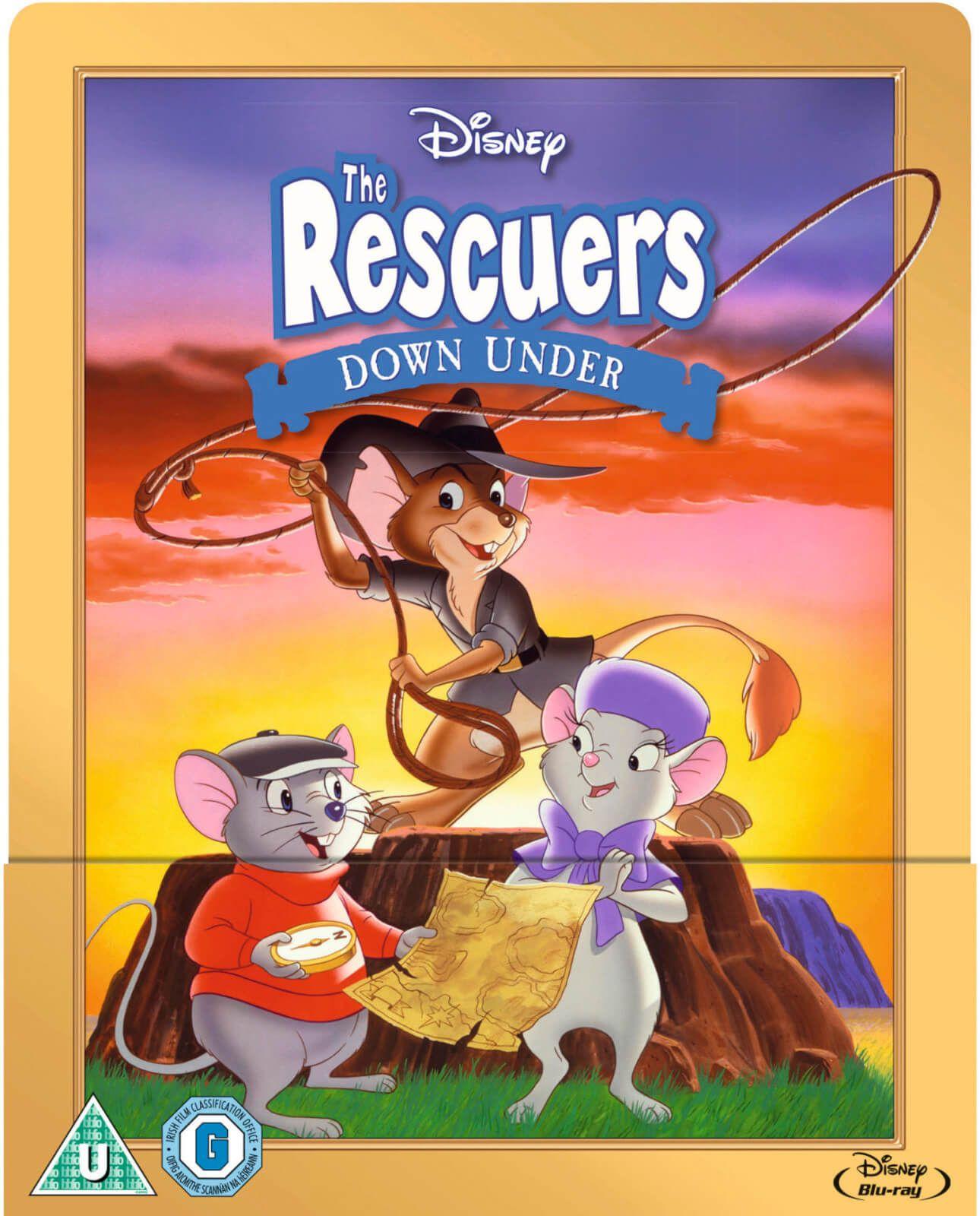 The Rescuers Down Under Logo - The Rescuers Down Under - Zavvi Exclusive Limited Edition Steelbook ...