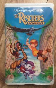 The Rescuers Down Under Logo - Disney The Classics Black Diamond The Rescuers Down Under Vhs